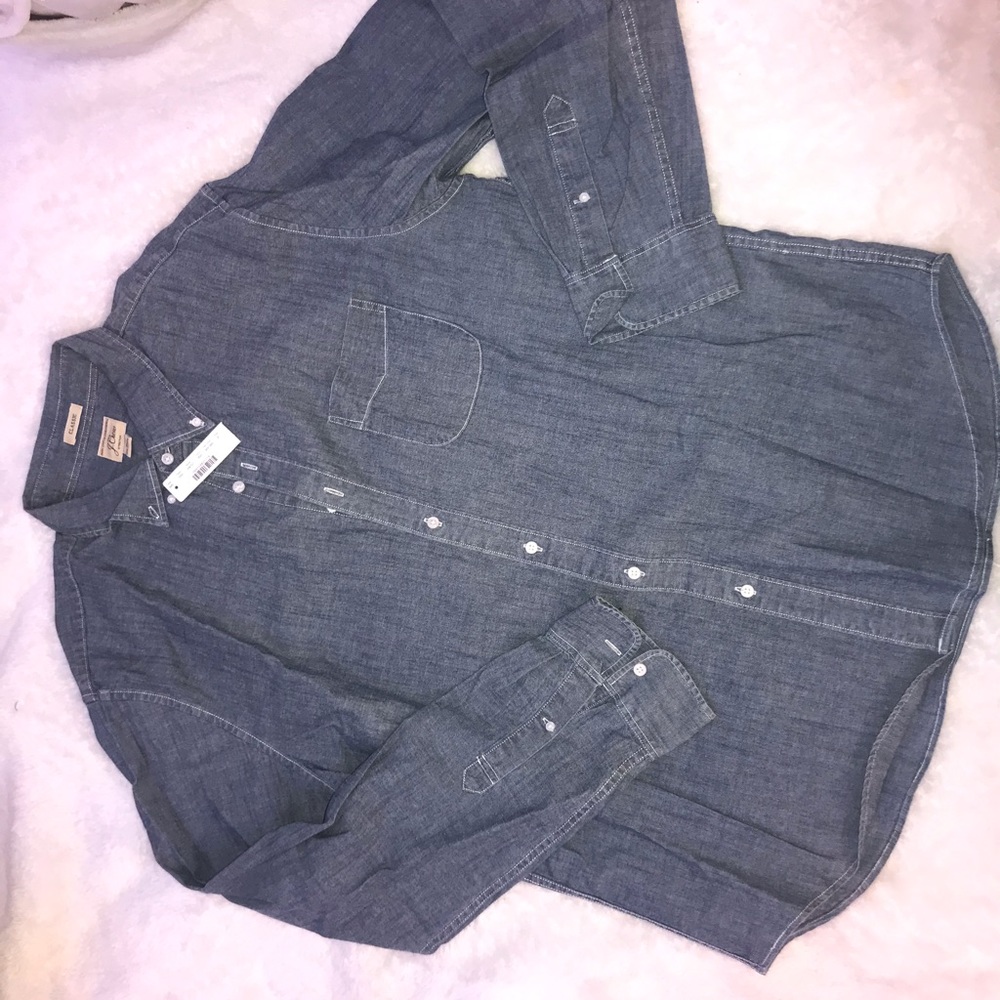 j crew slim fit button down